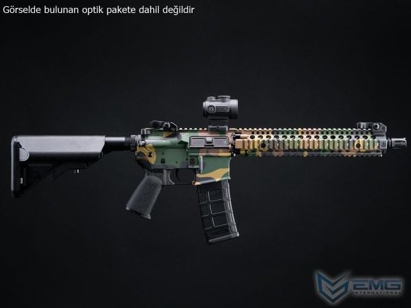 EMG Daniel Defense Lisanslı DDM4A1 WOODLAND Airsoft AEG Tüfeği, CYMA Platinum QBS