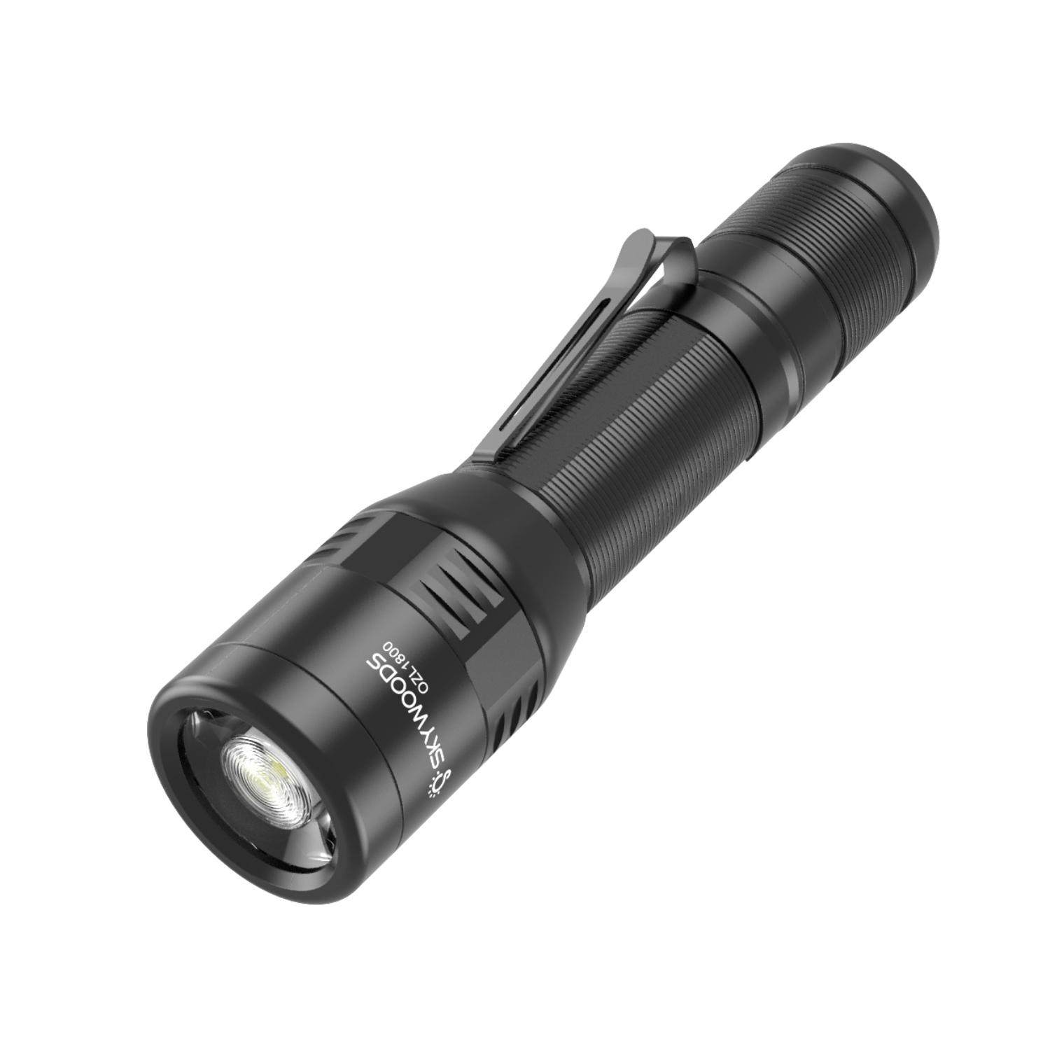 Skywoods OZL1800 SST-40 LED 1800 Lümen Type-C Şarjlı 6 MOD Taktik El Feneri