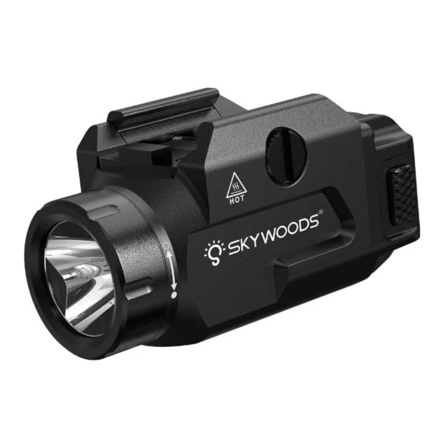 Skywoods PL500 XPL-V6 LED 500 Lümen Kompakt Taktik Tabanca Feneri (Picatinny & Glock Uyumlu)