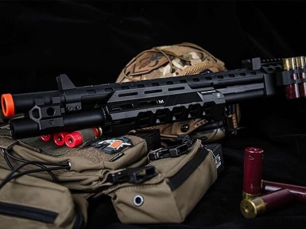 EMG Strike Industries M870 SHOTGUN M-LOK GasBlowback Airsoft Pompalı Tüfek GoldenEagle EMG-8889BK