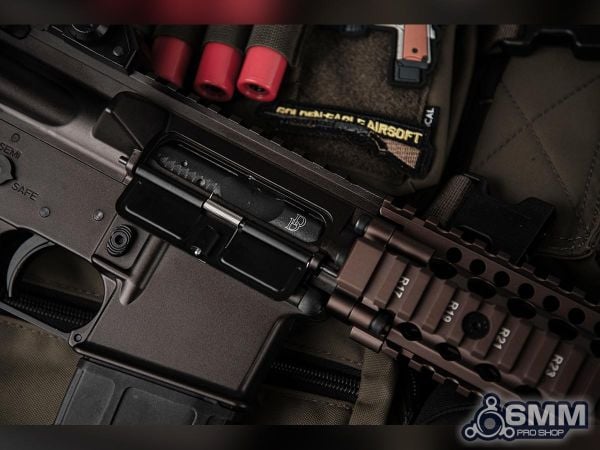 EMG GoldenEagle MK18 Gas Blowback Daniel Defense Lisanslı Airsoft Tüfek (Koyu Toprak Rengi) MC6593MT-FDE