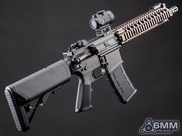 EMG GoldenEagle MK18 Gas Blowback Daniel Defense Lisanslı Airsoft Tüfek (Koyu Toprak Rengi) MC6593MT-FDE