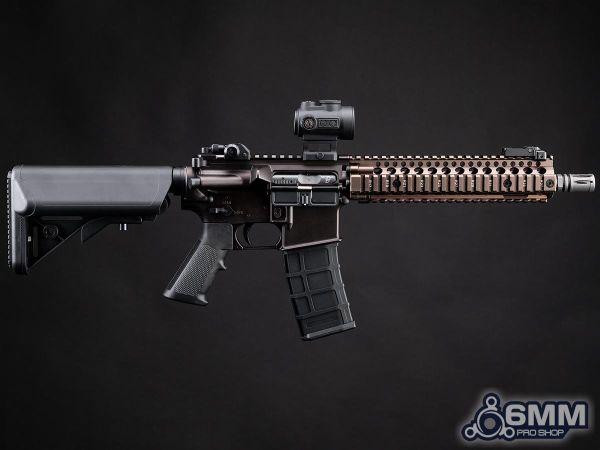 EMG GoldenEagle MK18 Gas Blowback Daniel Defense Lisanslı Airsoft Tüfek (Koyu Toprak Rengi) MC6593MT-FDE