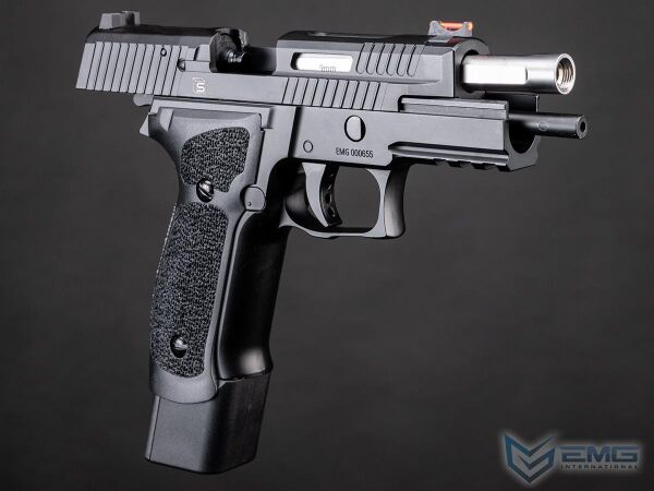 EMG Helios Salient Arms International Licensed SIG P226 CO2 Powered Gas Blowback Airsoft Tabanca Siyah