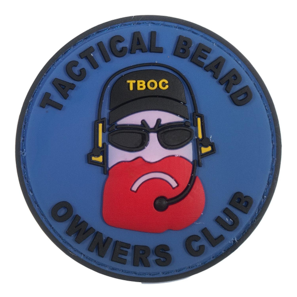 DA 3D PVC Patch Taktik Sakal Sahipleri Kulübü Bordo-Mavi DA-NAS-32