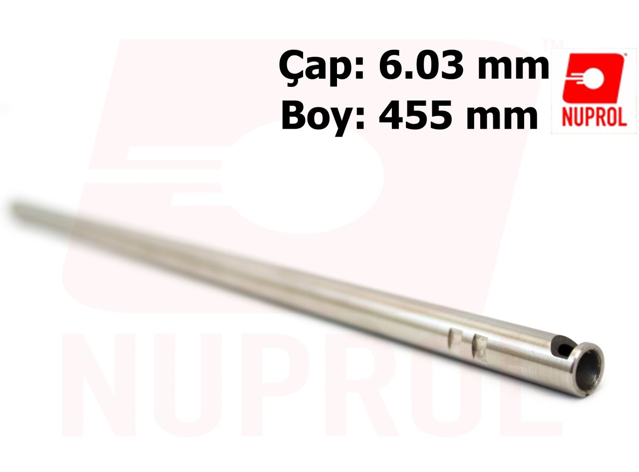 NUPROL Airsoft 455mm (6.03mm) Paslanmaz Çelik Namlu