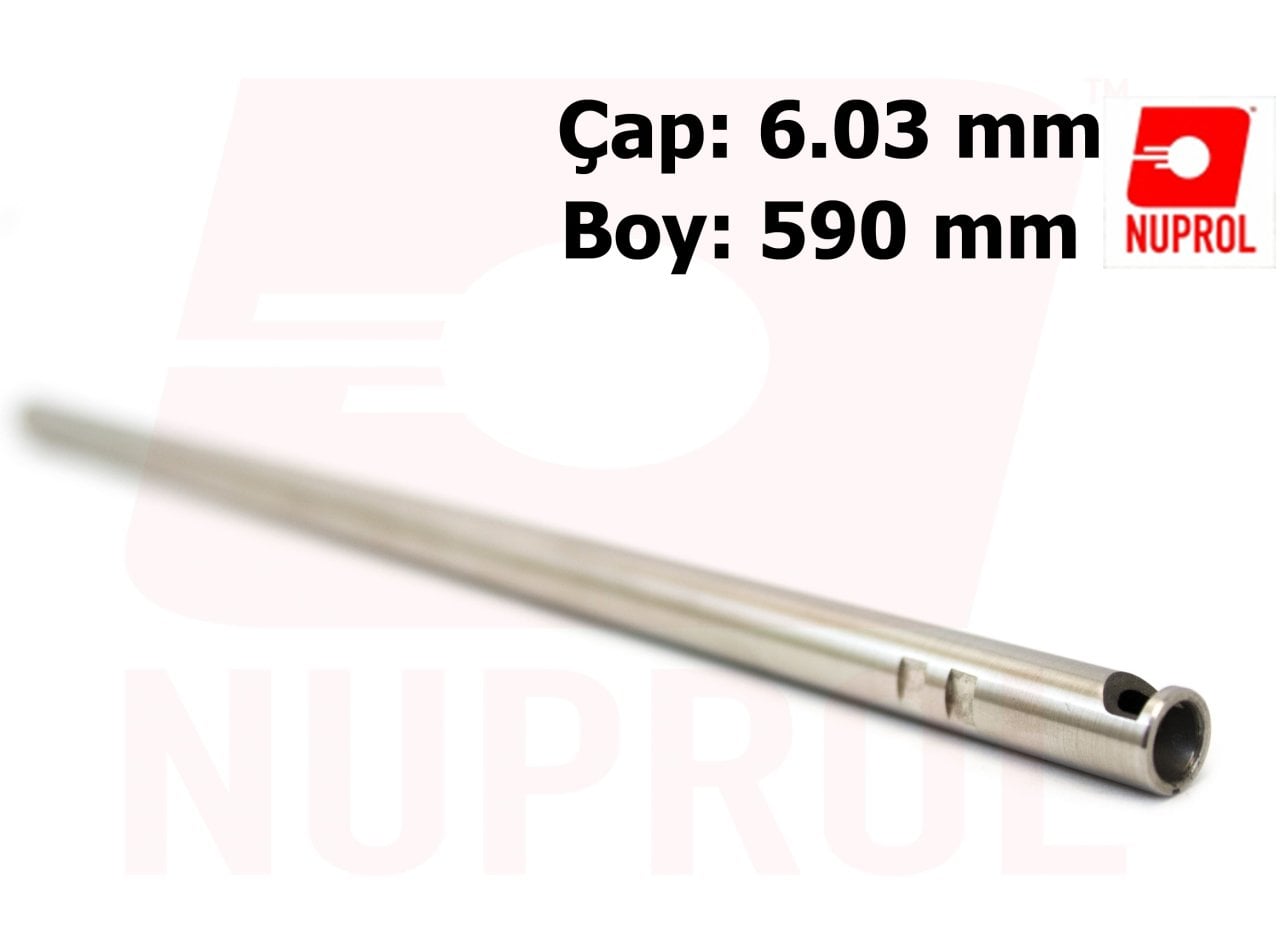 NUPROL Airsoft 590mm (6.03mm) Paslanmaz Çelik Namlu