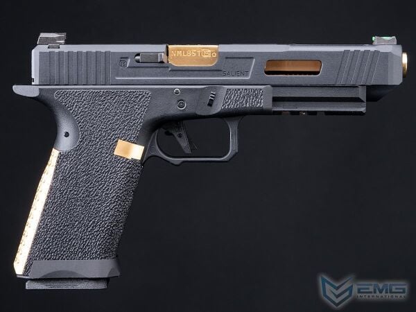 EMG Salient Arms International BLU GBB Airsoft Eğitim Tabancası (Siyah & Gold ) SA-TO0110
