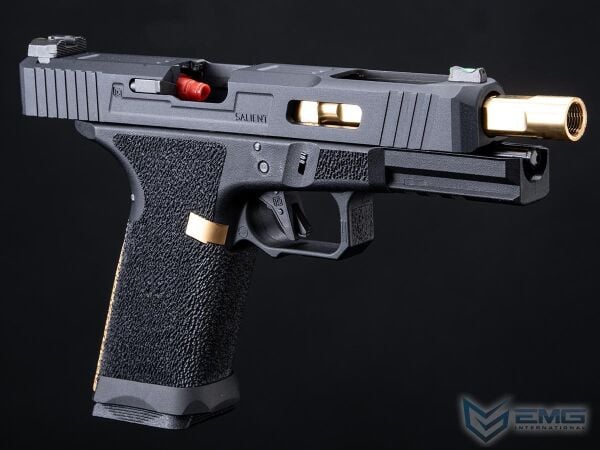 EMG Salient Arms International BLU GBB Airsoft Eğitim Tabancası (Siyah & Gold ) SA-TO0110