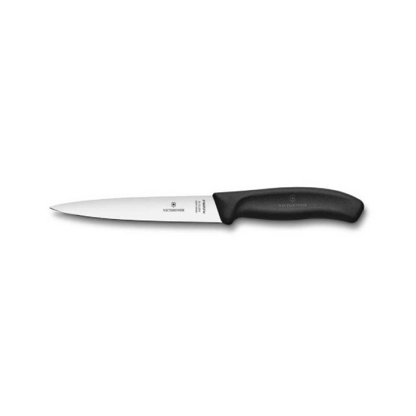 Victorinox 6.8713.16B 16cm Siyah Fileto Bıçağı, Blisterli Paket