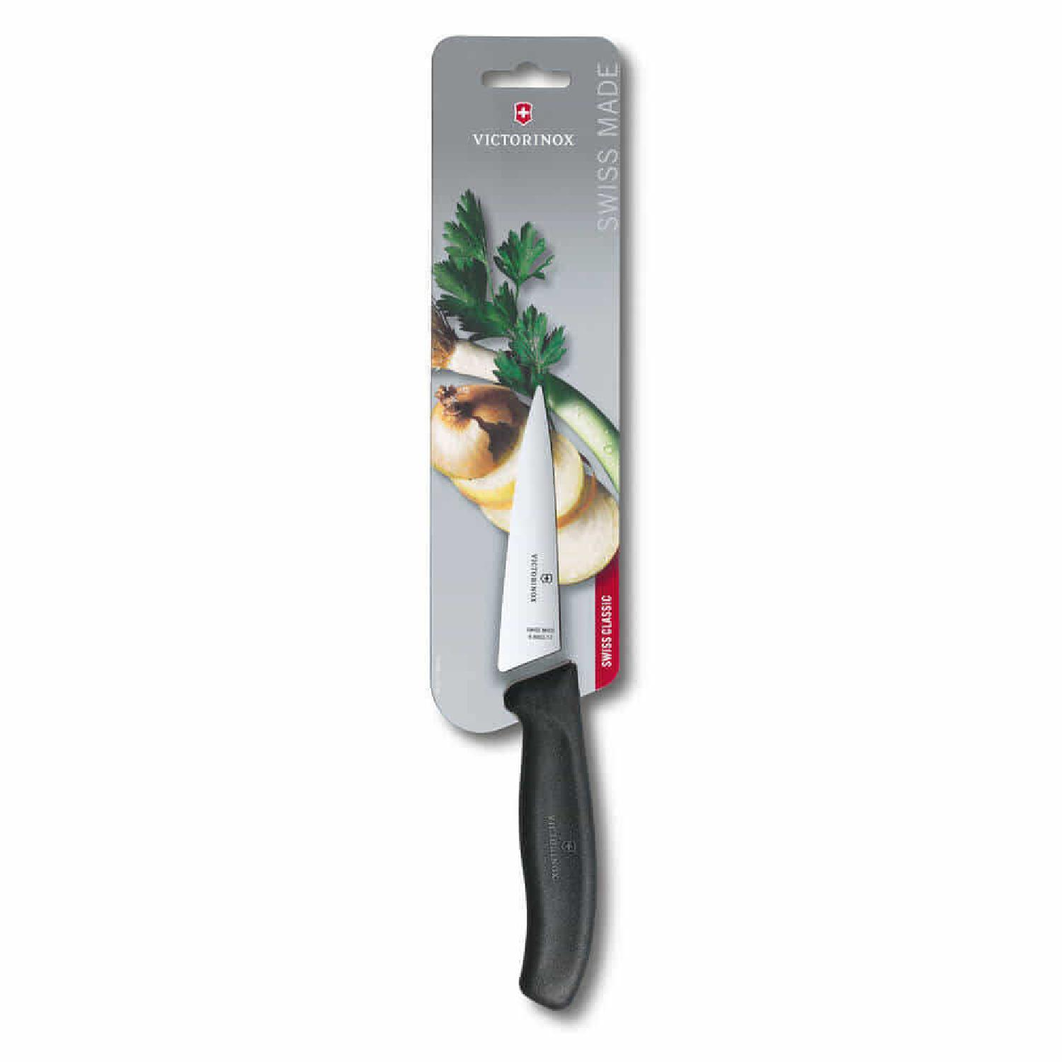 Victorinox 6.8003.12B 12cm Siyah Doğrama Bıçağı, Blisterli Paket