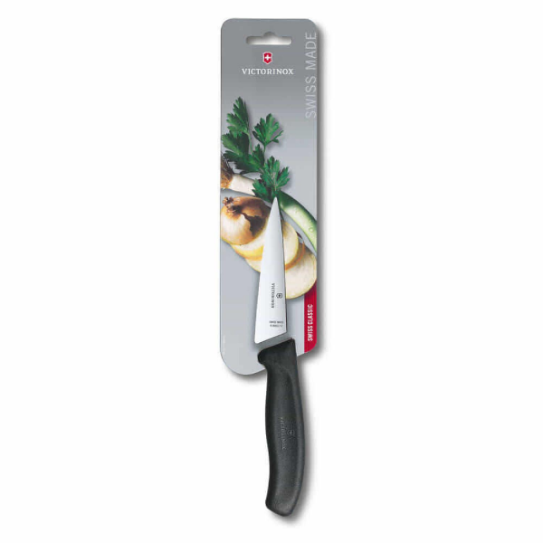 Victorinox 6.8003.12B 12cm Siyah Doğrama Bıçağı, Blisterli Paket