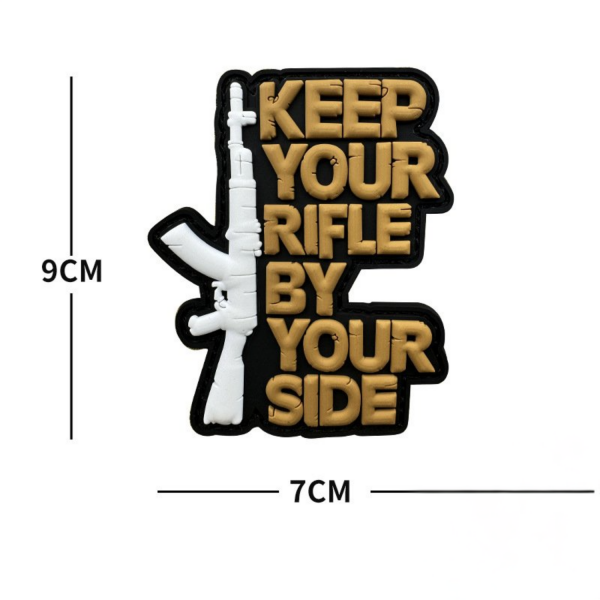 DA 3D PVC Patch Keep Your Rifle by Your Side Tüfeğinizi Yanınızda Tutun DA-NAS-223
