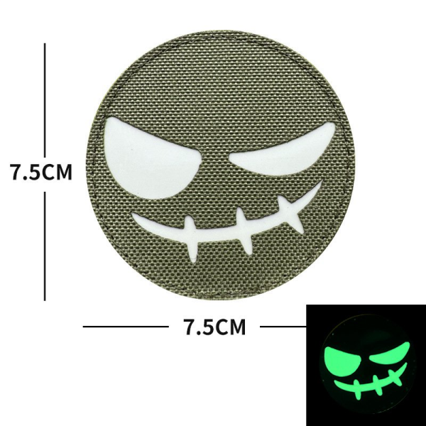 DA 3D PVC Patch GLOWGRIN FOSFORLU Yeşil DA-NAS-362