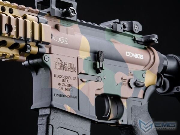 EMG CYMA Daniel Defense Lisanslı DDMK18 Platinum QBS Woodland AEG Airsoft Tüfek