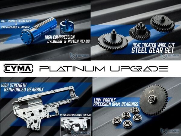 EMG CYMA Daniel Defense Lisanslı DDMK18 Platinum QBS Woodland AEG Airsoft Tüfek