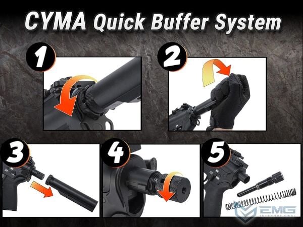 EMG CYMA Daniel Defense Lisanslı DDMK18 Platinum QBS Woodland AEG Airsoft Tüfek