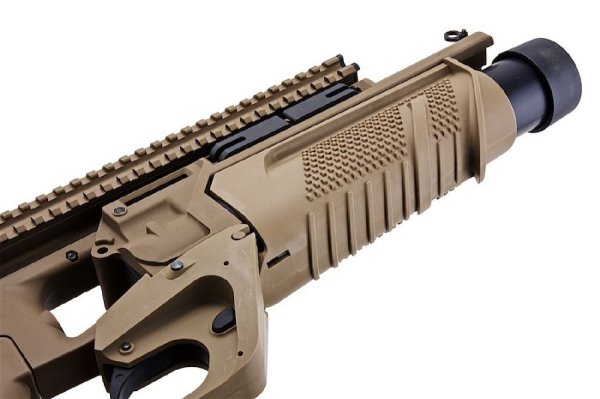 VFC MK13 MOD0 TAN Enhanced Grenade Launcher Airsoft Bombatar (Çöl Rengi-Deluxe Version)
