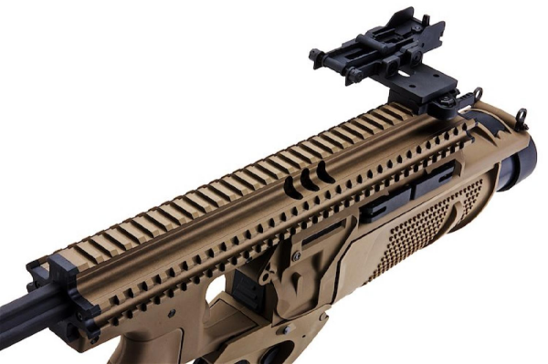 VFC MK13 MOD0 TAN Enhanced Grenade Launcher Airsoft Bombatar (Çöl Rengi-Deluxe Version)