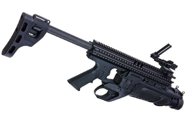 VFC MK13 MOD0 BLACK Enhanced Grenade Launcher Airsoft Bombatar (Siyah-Deluxe Version)