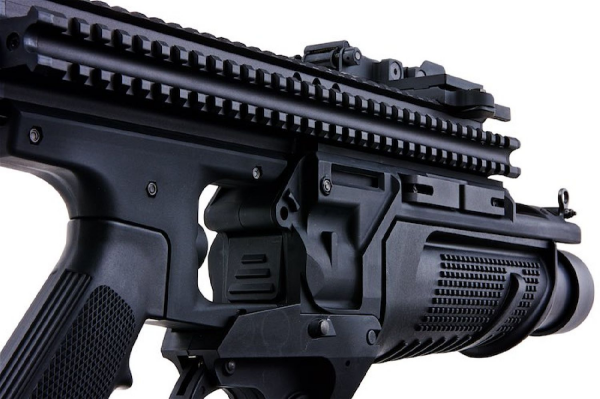 VFC MK13 MOD0 BLACK Enhanced Grenade Launcher Airsoft Bombatar (Siyah-Deluxe Version)