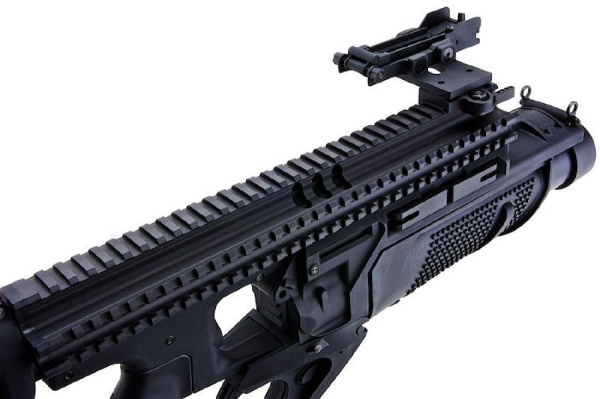 VFC MK13 MOD0 BLACK Enhanced Grenade Launcher Airsoft Bombatar (Siyah-Deluxe Version)