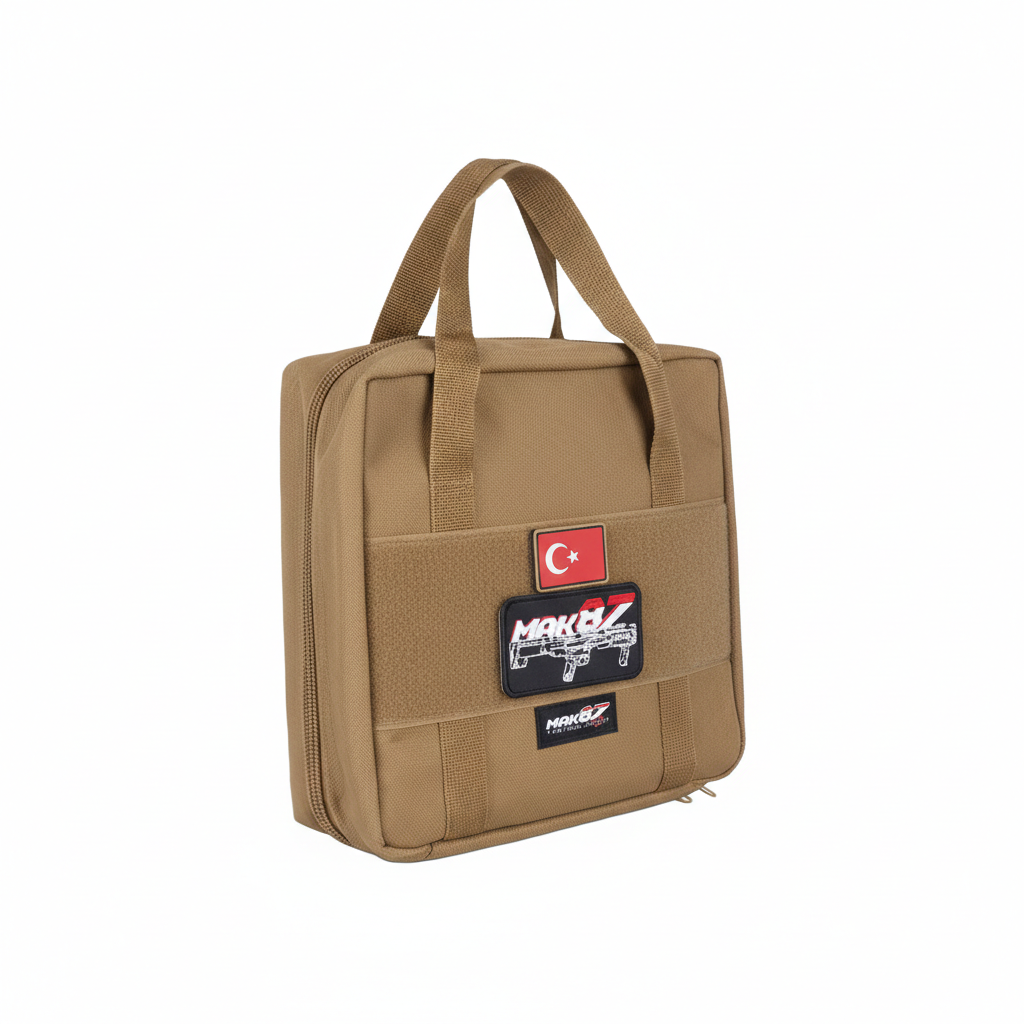 MAK87 Tactical Sert Formlu Tabanca Taşıma Çantası Tan