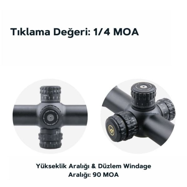 Vector Optics Aston 3-18x44 SFP Tüfek Dürbünü SCOL-23