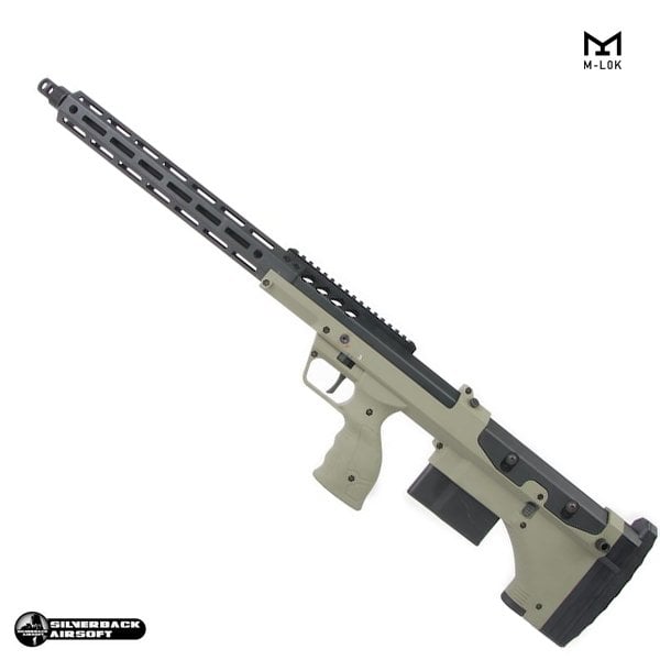 SILVERBACK SRS A2/M2 (22 INCH NAMLU) DESERT TECH LISANSLI AIRSOFT SNIPER TÜFEK - YEŞİL