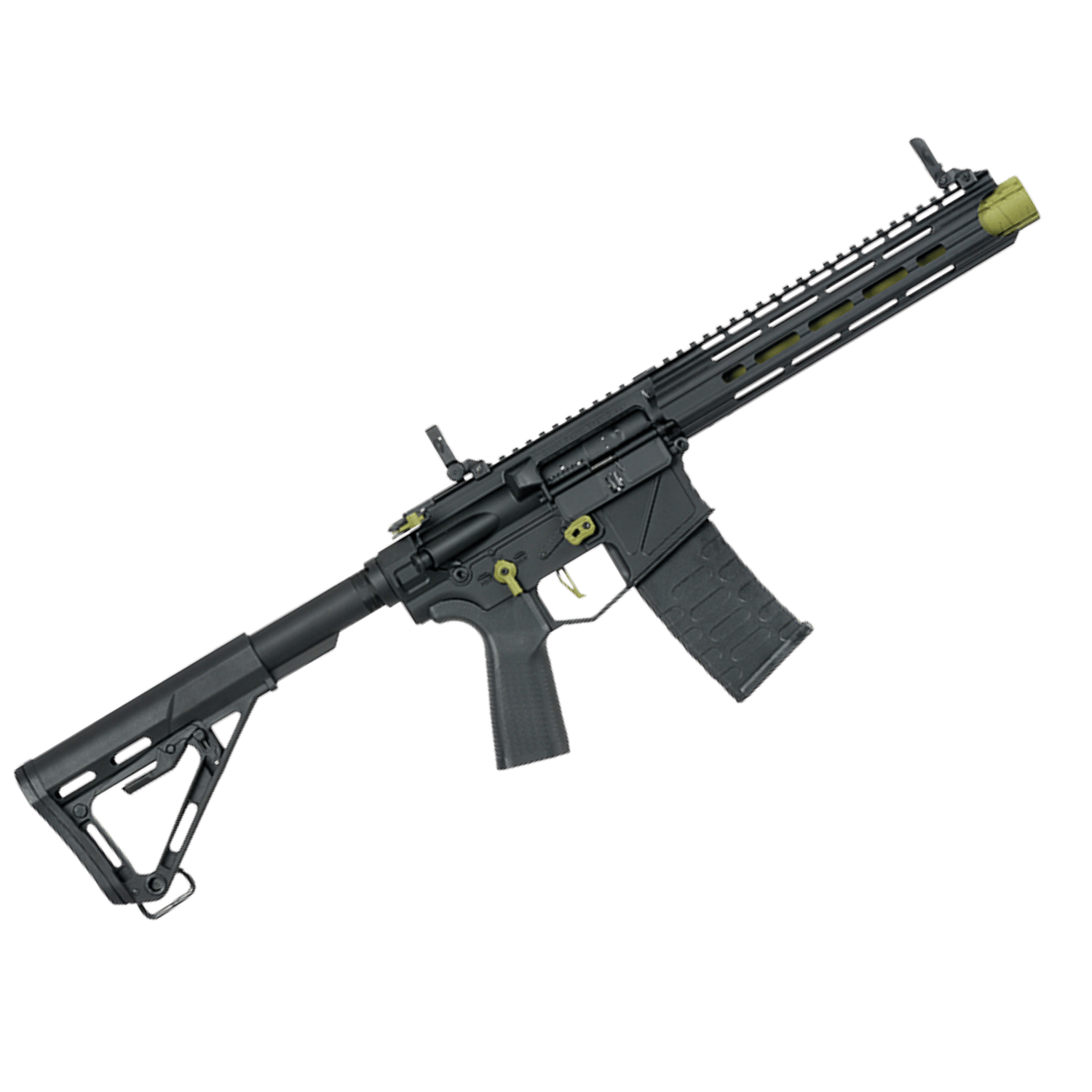 APS ASR124 Ghost Patrol Rifle Phantom Green with e-Silver Edge 2.0 Aeg Airsoft Tüfek