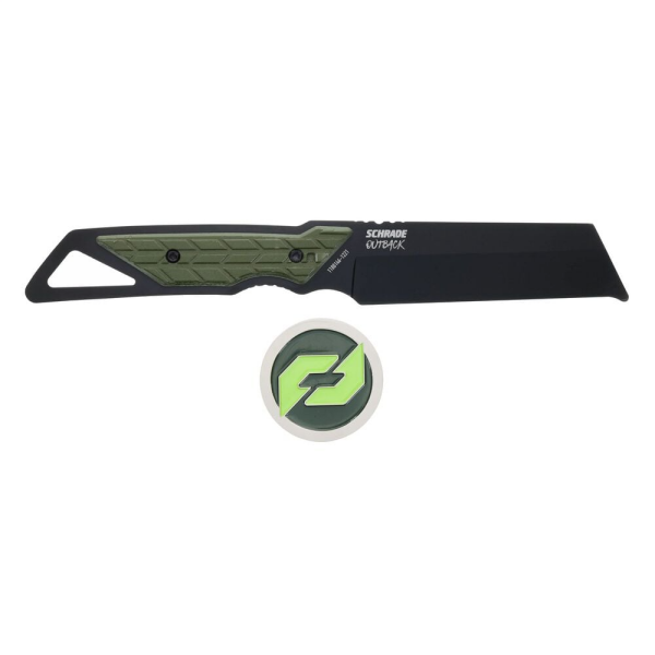 Schrade Outback Cleaver Fixed Blade Aus-8 Overmolded Sabit Bıçak 1182498