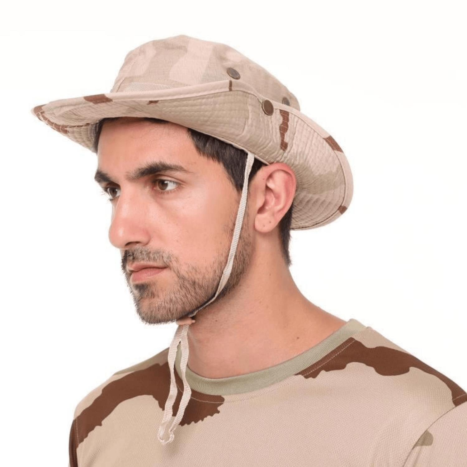 Single Sword Jungle Kep - Şapka - Katlanabilir Safari Fötr Şapkası Ç.KMF