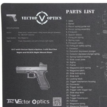 Glock Tabanca Temizleme Pedi - Servis Altlığı (Bench Mat)