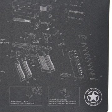 Glock Tabanca Temizleme Pedi - Servis Altlığı (Bench Mat)