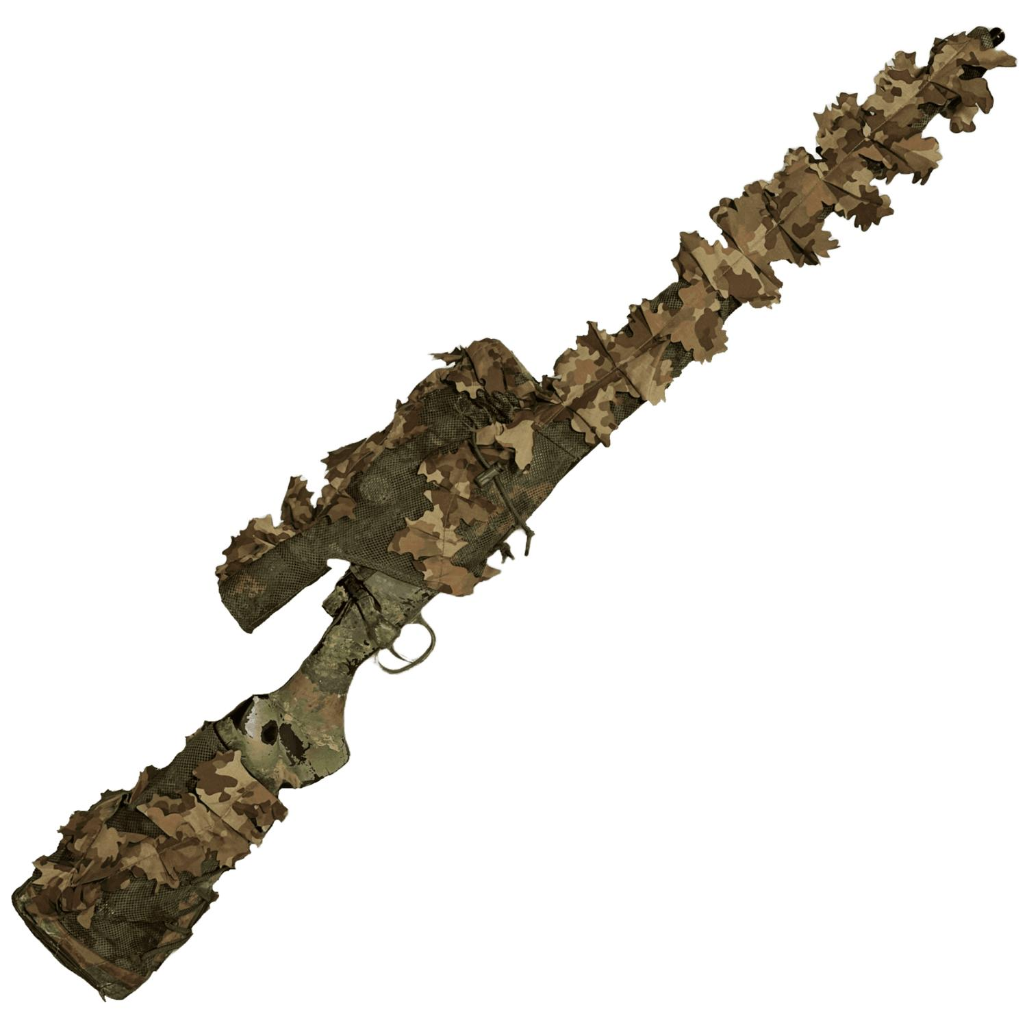 KMCS Rifle Wrap (VSR-10) 3D Yapraklı Tüfek Kamuflaj Kılıfı - Next Gen Brown