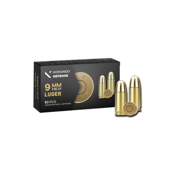 9X19 MM KOMANDO DEFENCE (FMJ 115 GRN) LUGER TABANCA FİŞEĞİ - 1048