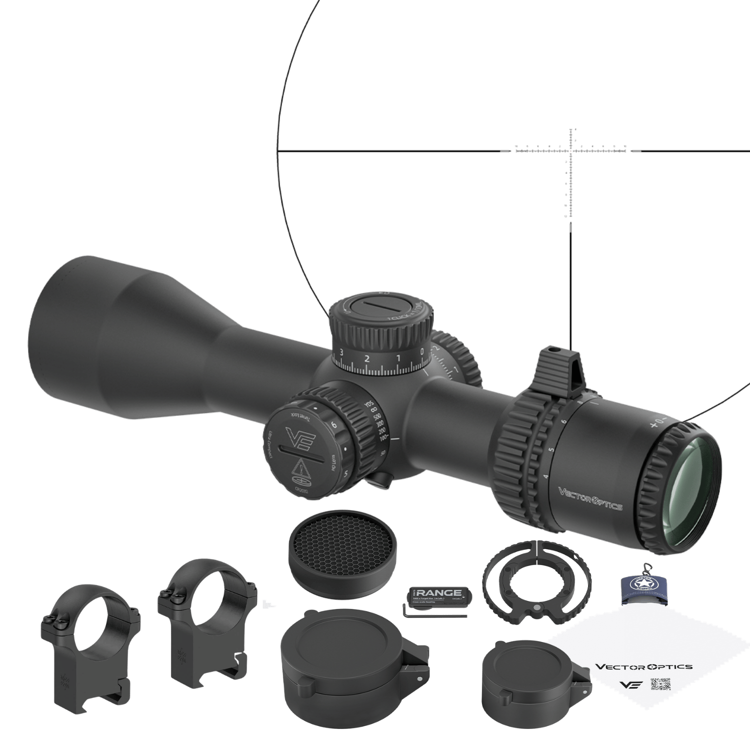 Vector Optics Veyron GenII 4-16x44 HD DCR FFP Tüfek Dürbünü - SCFF-78