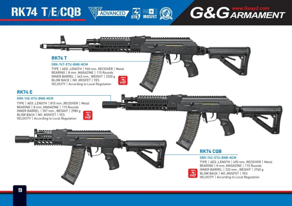 GG RK74-E Carbine Taktik AK74 Airsoft Tüfeği AK AEG