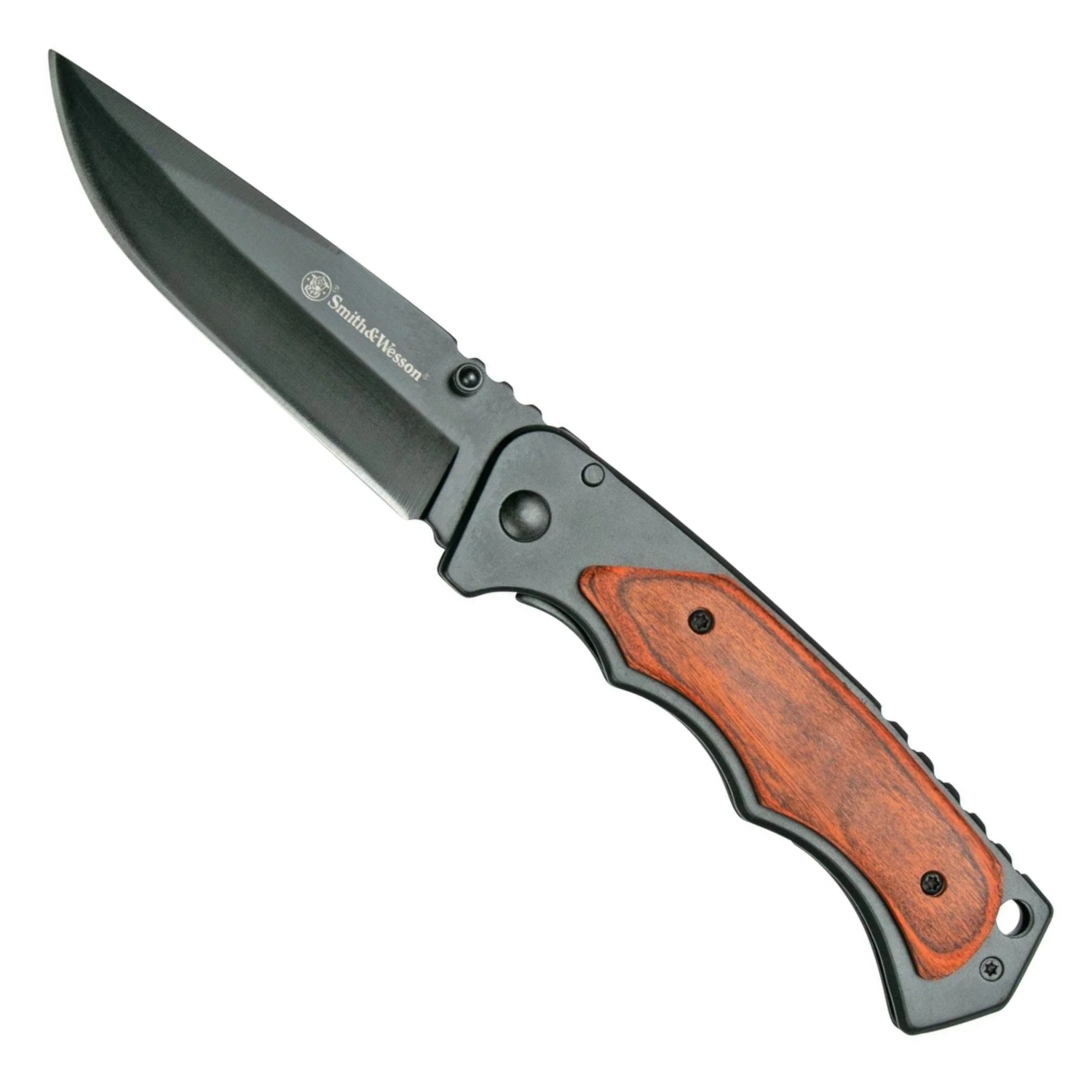 Smith & Wesson® Wood Handle Katlanır Cep Çakısı 1147091
