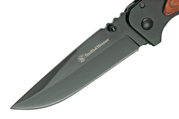 Smith & Wesson® Wood Handle Katlanır Cep Çakısı 1147091