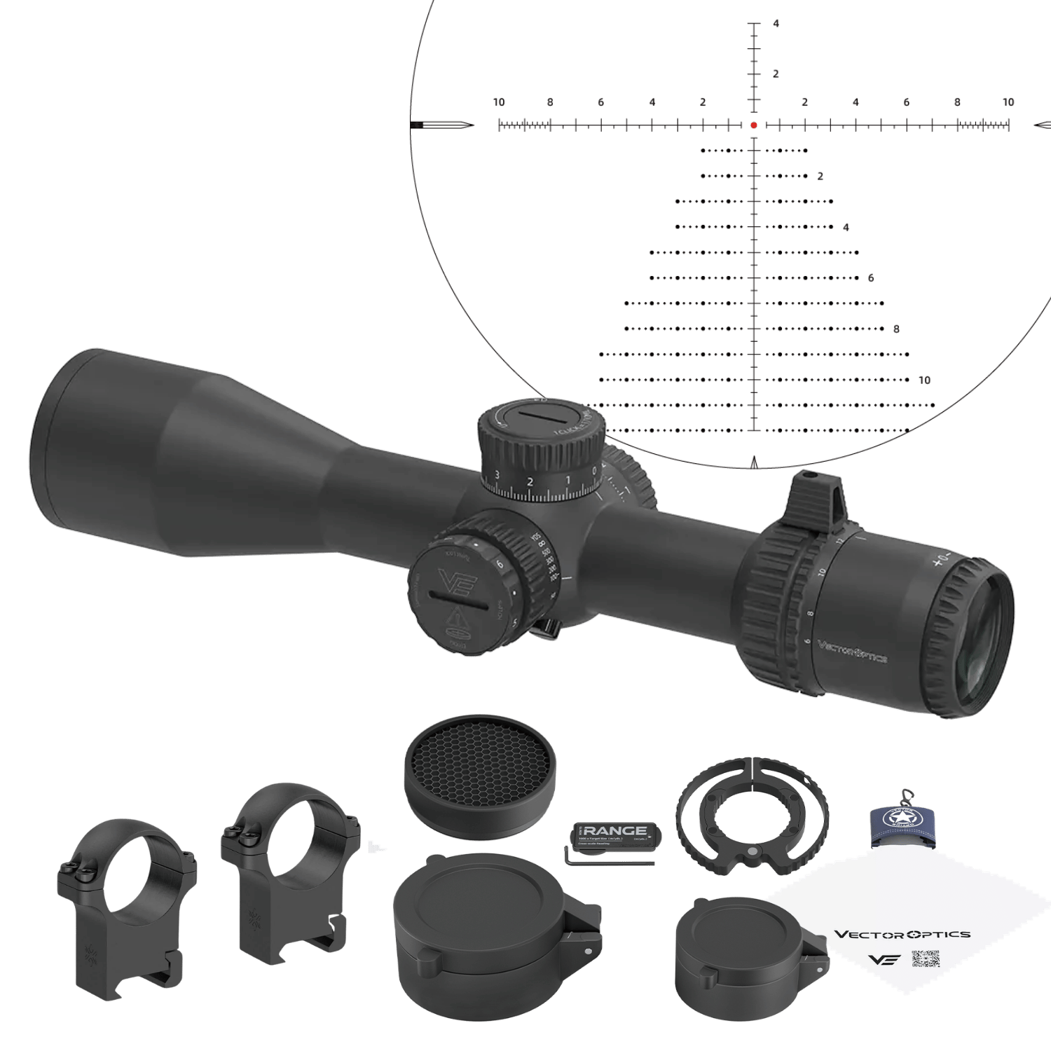 Vector Optics Veyron GenII 6-24x44 HD CTR FFP Tüfek Dürbünü - SCFF-74