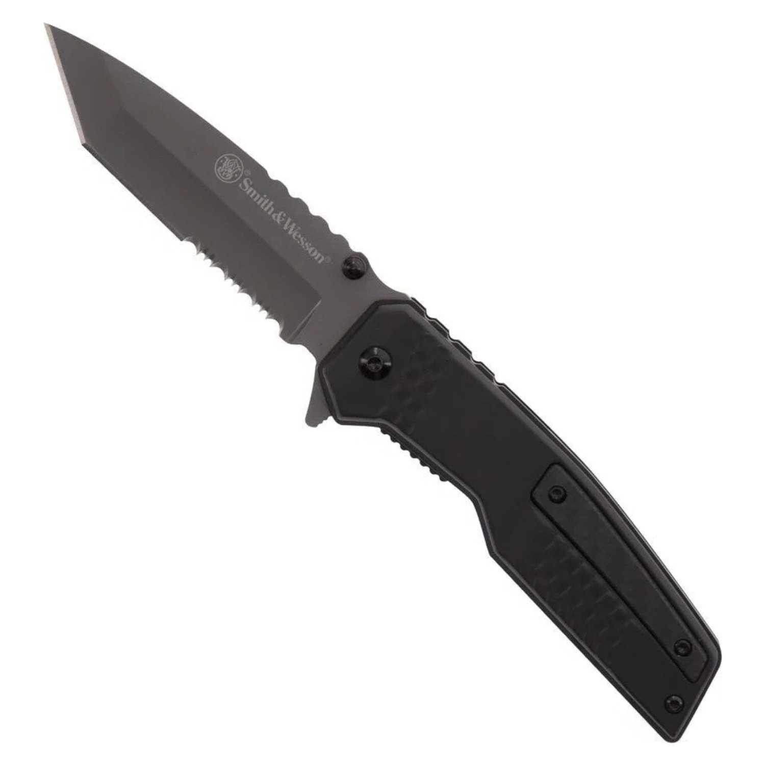 Smith & Wesson® Special Ops Linerlock A/O Black CF Katlanır Cep Çakısı