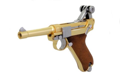 WE P08 ALTIN LUGER GOLDEN (S) 4'' Namlu AIRSOFT TABANCA