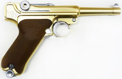 WE P08 ALTIN LUGER GOLDEN (S) 4'' Namlu AIRSOFT TABANCA