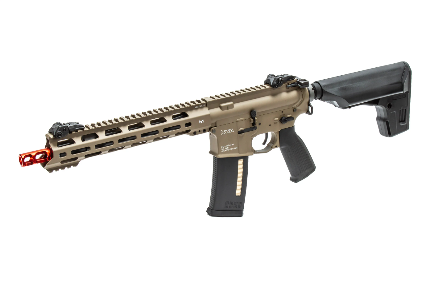 KWA Ronin T10 TAN RM4 3.0 AEG Geri Tepmeli Airsoft Tüfek