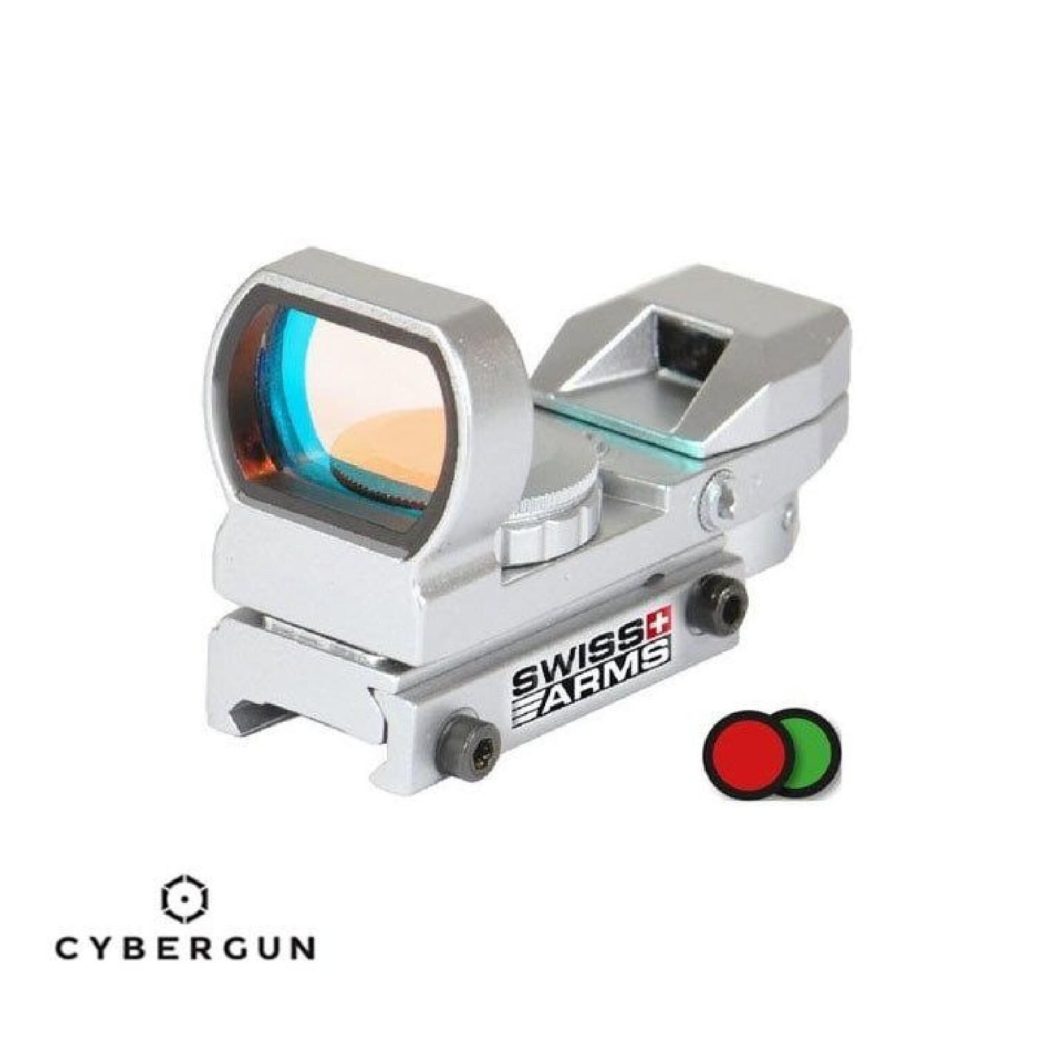 CYBERGUN Swiss Arms Reflex Sight Gümüş Airsoft Red Dot 263917