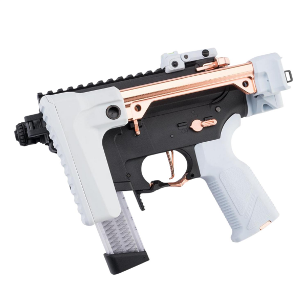 GuayGuay FAR9 MACARON ASDF WHITE Rapid Folding PCC AEG Airsoft Tüfek G&G (FAR-9MM-PIK-PBB-NCM)