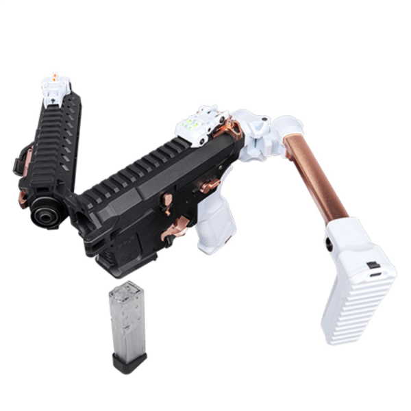 GuayGuay FAR9 MACARON ASDF WHITE Rapid Folding PCC AEG Airsoft Tüfek G&G (FAR-9MM-PIK-PBB-NCM)