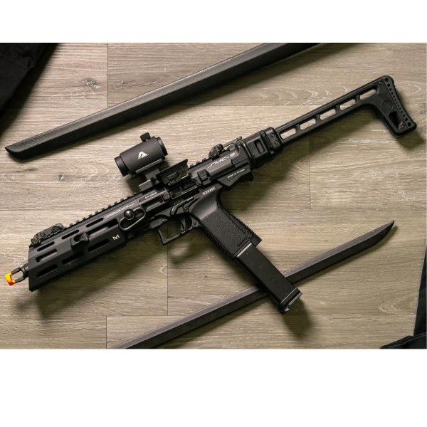 GuayGuay SMC-9 GasBlowback Carbine Black GBB Tüfek (GAS-SMC-9MM-BBB-UCM)