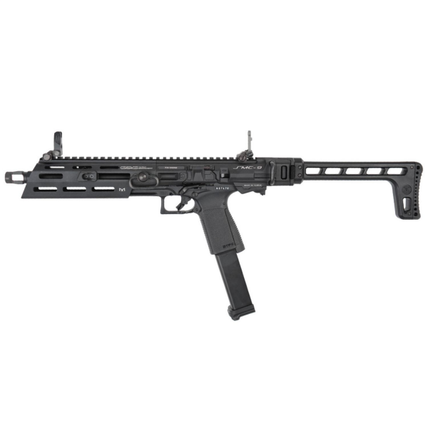 GuayGuay SMC-9 GasBlowback Carbine Black GBB Tüfek (GAS-SMC-9MM-BBB-UCM)